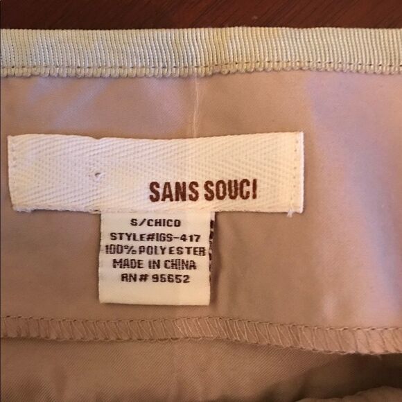 Sans Souci Size S Tan Lace Mini Skirt! - Picture 4 of 6